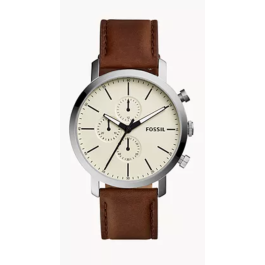 Watch strap Fossil BQ2325 Leather Brown 22mm